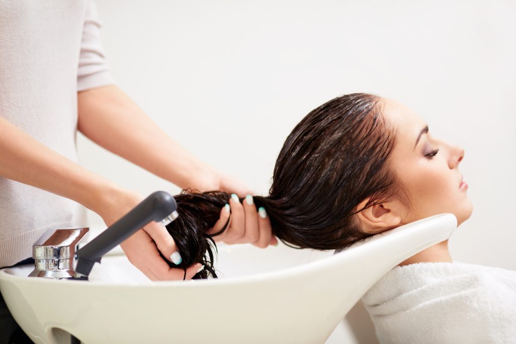 In a beauty salon